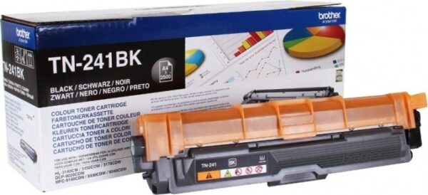 Toner Original Brother Black, TN241BK, pentru HL-3140|3150|3170|DCP-9010|9015|9020|9140|9330|9340, 2.5K,”TN241BK”