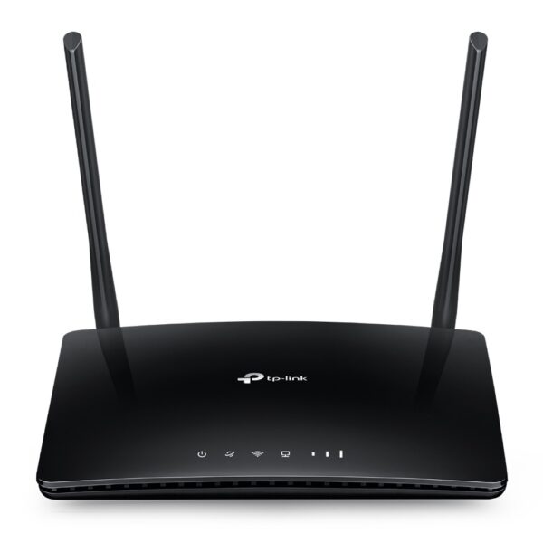 ROUTER TP-LINK wireless. 4G LTE (desktop), 750Mbps, 3 porturi 10/100Mbps + 1 WAN/LAN, AC750, Dual Band slot SIM 4G LTE „Archer MR200” (timbru verde 0.8 lei)