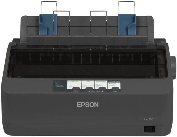 Imprimanta Matriciala Mono Epson LX-350+II(, A4, Functii: Impr., Viteza de Printare Monocrom: 390 cps, Viteza de printare color: nu e cazul, Conectivitate:USB, Duplex:nu, ADF:Nu(timbru verde 11 lei) „C11CC24031”