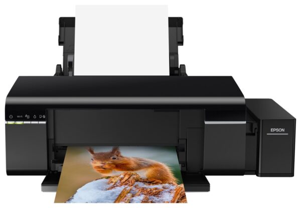 Imprimanta Inkjet Color Epson L805, A4, Functii: Impr., Viteza de Printare Monocrom: 34 ppm, Viteza de printare color: 38 ppm, Conectivitate:USB|WiFi, Duplex:nu, ADF:Nu(incl.TV 10RON) „C11CE86401”