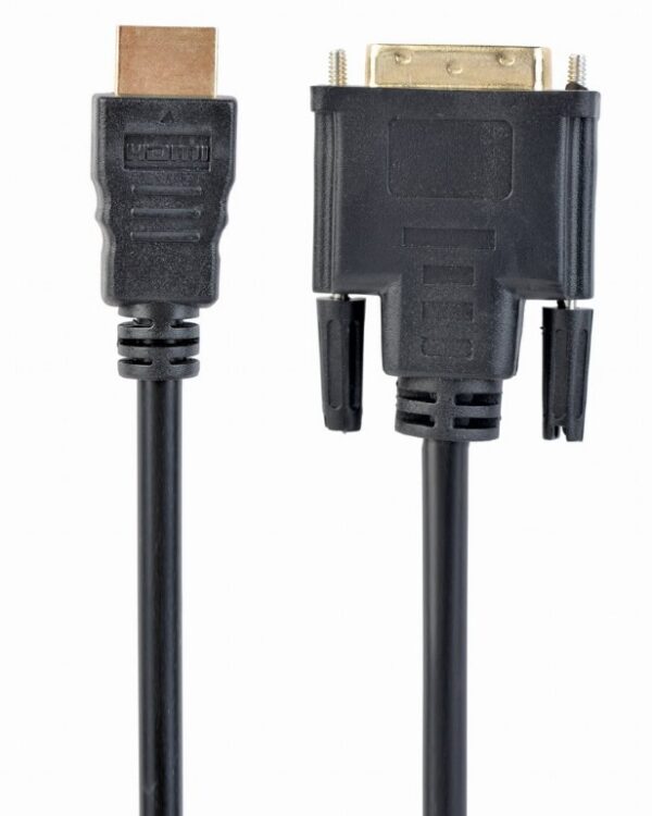 CABLU video GEMBIRD, adaptor HDMI (T) la DVI-D SL (T), 3m, conectori auriti, negru, „CC-HDMI-DVI-10” (include TV 0.8lei)