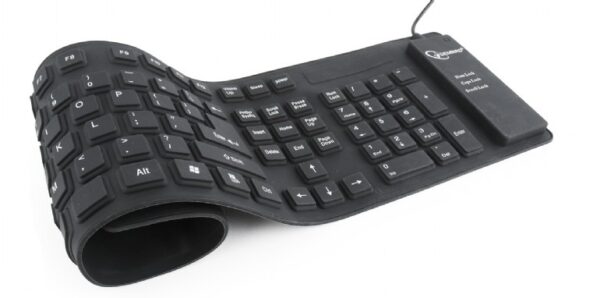 Renew Tastatura GEMBIRD PS2/USB FLEXIBILA Black „KB-109F-B”