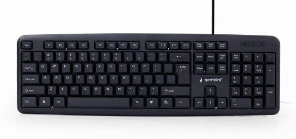 TASTATURA GEMBIRD USB, 104 taste, black, „KB-U-103” 45503580 (timbru verde 0.8 lei)