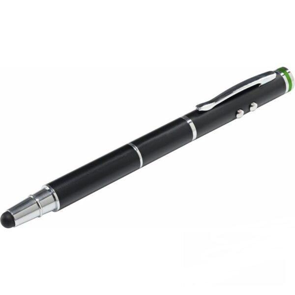 PRESENTER Leitz Stylus 4 in 1, wireless, laser pt. touchscreen , baterii AAAA x3, negru, „64140095” (timbru verde 0.18 lei)