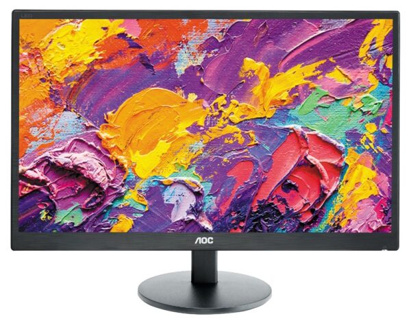 MONITOR AOC 23.6″, home, office, MVA, Full HD (1920 x 1080), Wide, 250 cd/mp, 5 ms, VGA, DVI, „M2470SWDA2” (timbru verde 7 lei)