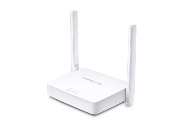 ROUTER MERCUSYS wireless 300Mbps, 2 porturi 10/100Mbps, 2 antene externe „MW301R” (timbru verde 0.8 lei)