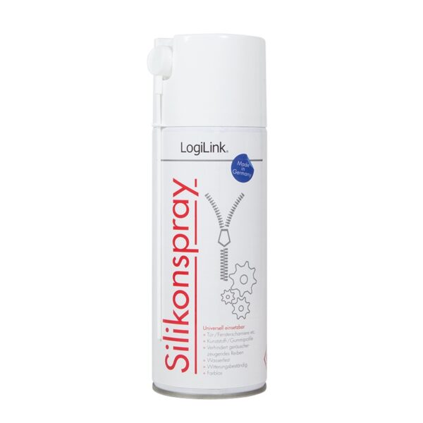 SPRAY curatare cu SILICON, LOGILINK, 400 ml, incolor, pentru balamale usa / fereastra, rezistent la apa, „RP0015”