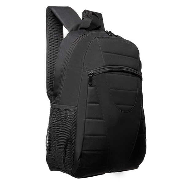 RUCSAC SPACER, pt. notebook de max. 15.6″, 1 compartiment, buzunar frontal, buzunar lateral x 2, waterproof, nylon, negru, „Buddy”, „SPB18906” (EAN:5949046601084; „ACC-SPC0205001” – 623019)