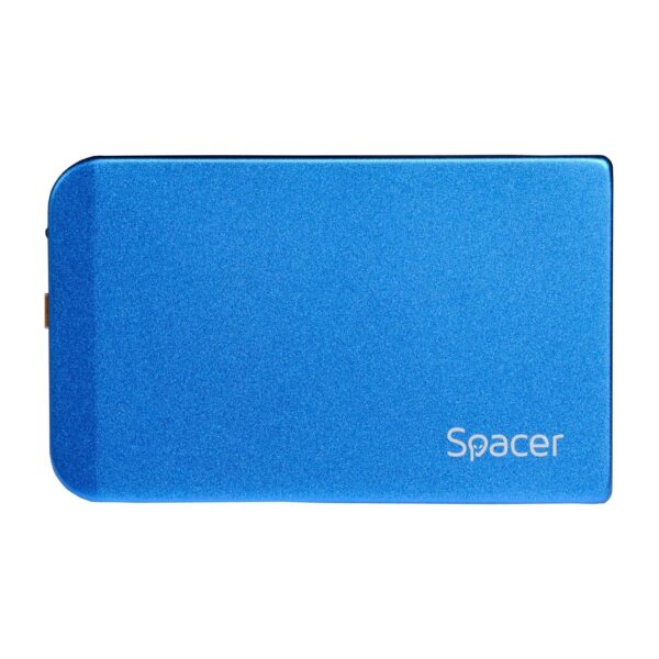 RACK extern SPACER, pt HDD/SSD, 2.5 inch, S-ATA, interfata PC USB 3.0, aluminiu, albastru, „SPR-25611A” (include TV 0.8lei)