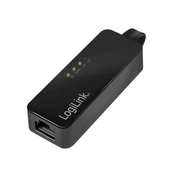 CABLU USB LOGILINK adaptor, USB 3.0 (T) la RJ45 (M), 14cm lungime totala, „UA0184A” (timbru verde 0.08 lei)