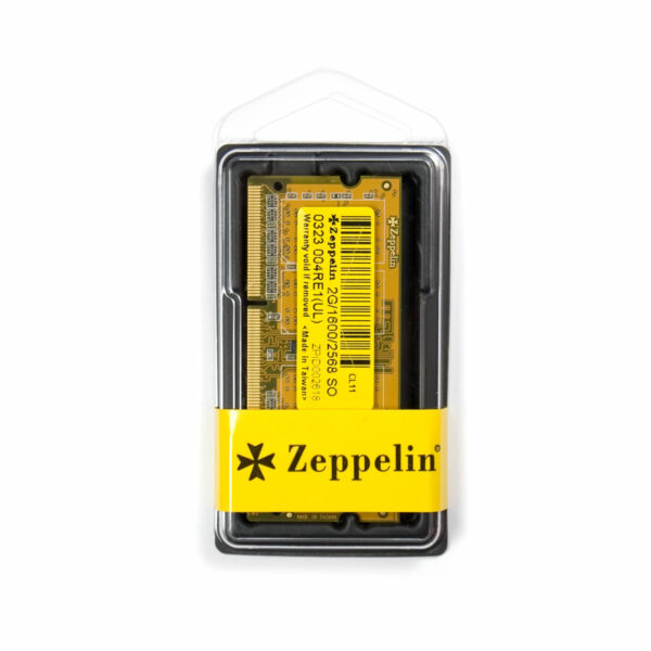 SODIMM Zeppelin, DDR3 2GB, 1600 MHz, retail „ZE-SD3-2G1600”