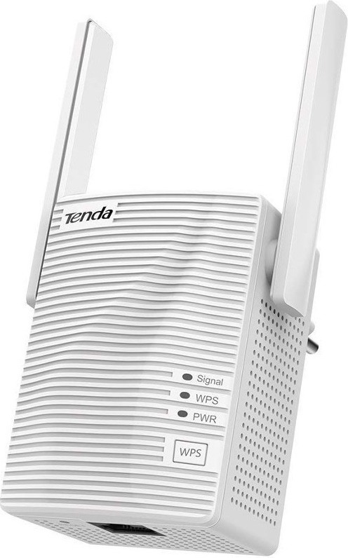 RANGE EXTENDER TENDA wireless, 1200 Mbps, 1 port 10/100 Mbps, antena externa x 2, dual band AC1200, 2.4 – 5 GHz, „A18” (timbru verde 2 lei)