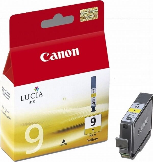 Cartus Cerneala Original Canon Yellow, PGI-9Y, pentru Pixma IX7000|MX7600|Pro 9500 , , (timbru verde 0.15 lei), „BS1037B001AA”