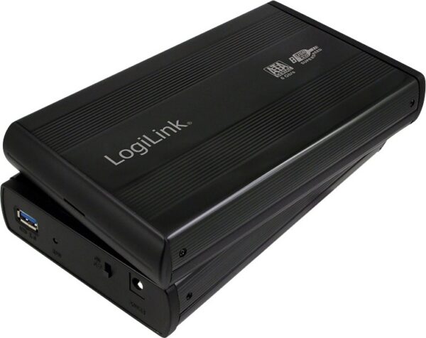 RACK extern LOGILINK, extern pt. HDD, 3.5 inch, S-ATA, interfata PC USB 3.0, aluminiu, negru, „UA0107” (timbru verde 0.8 lei)
