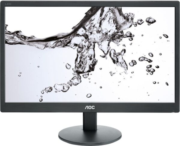 MONITOR AOC 19.5″, home, office, TN, HD+ (1600 x 900), Wide, 200 cd/mp, 5 ms, VGA, „E2070SWN” (timbru verde 7 lei)