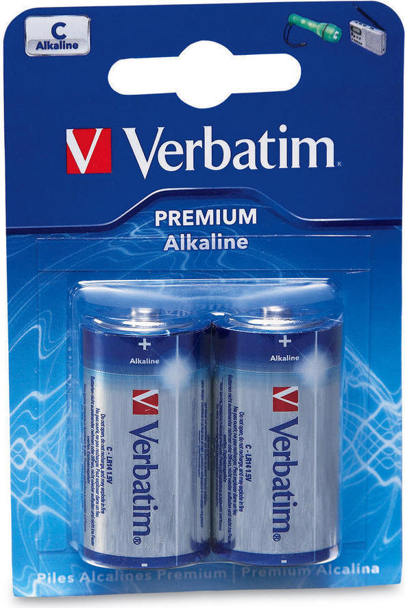 BATERIE VERBATIM C (R14), 1.5V alcalina, 2 buc., „49922” (include TV 0.16lei)