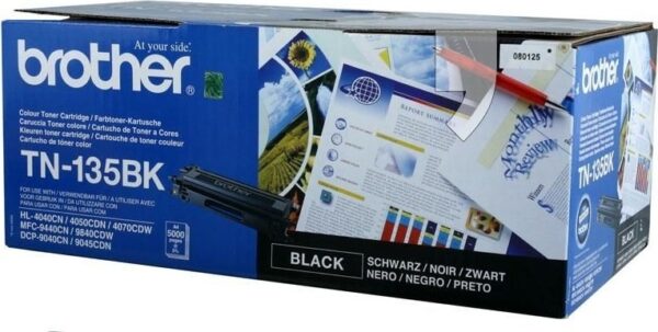 Toner Original Brother Black, TN135BK, pentru MFC-9440|9450|9840|9040|HL-4070|4040|4050, 5K,”TN135BK”