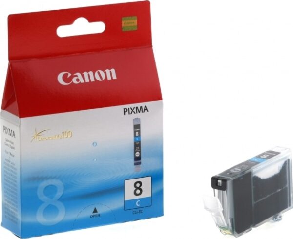 Cartus Cerneala Original Canon Cyan, CLI-8C, pentru IP4200, , (timbru verde 0.15 lei), „BS0621B001AA”