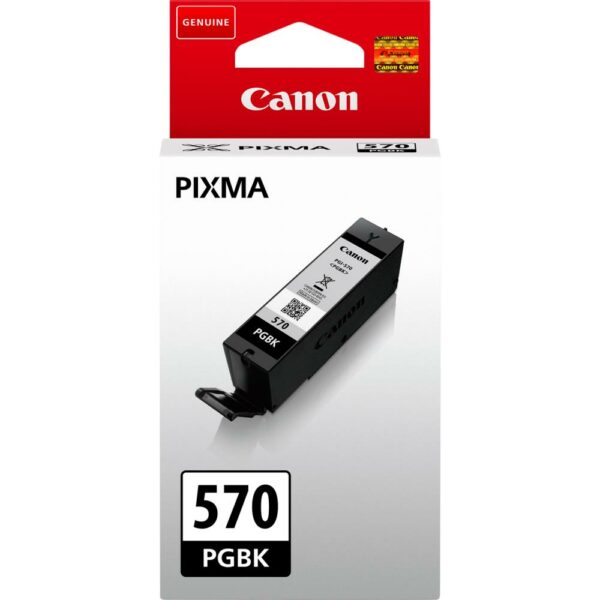 Cartus Cerneala Original Canon Black, PGI-570B, pentru Pixma MG5750|MG5751|MG6850|MG6851|MG7750|MG7751|MG7752|TS5050|TS5051|TS5053|TS5055|TS6050|TS8050|TS9050, , (timbru verde 0.15 lei), „BS0372C001AA”