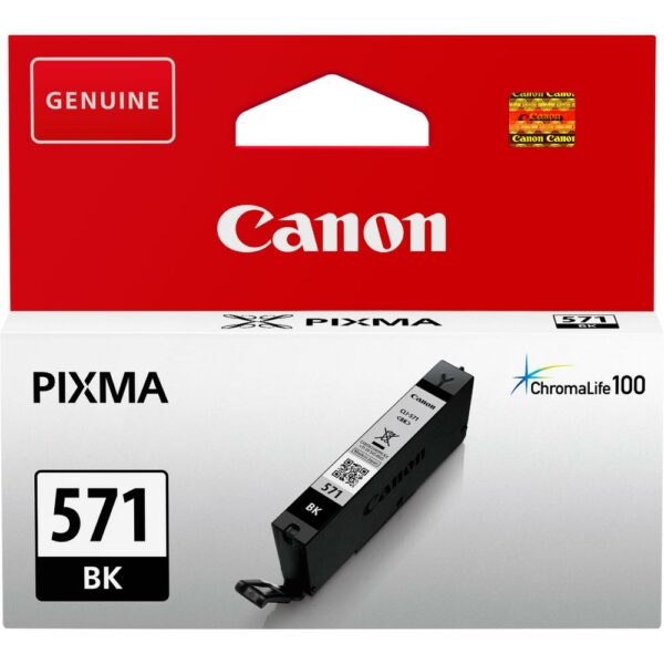 Cartus Cerneala Original Canon Black, CLI-571B, pentru Pixma MG5750|MG5751|MG6850|MG6851|MG7750|MG7751|MG7752|TS5050|TS5051|TS5053|TS5055|TS6050|TS8050|TS9050 , 7ml, (timbru verde 0.15 lei), „BS0385C001AA”