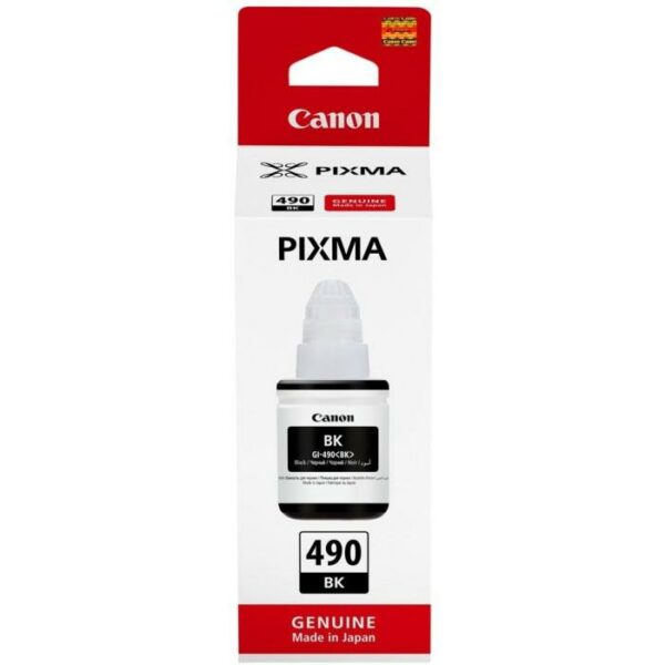 Cartus Cerneala Original Canon Black, GI-490BK, pentru G1400|G2400|G3400 , 135ml, (timbru verde 0.15 lei), „BS0663C001AA”