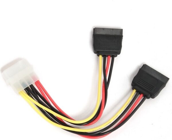 CABLU alimentare GEMBIRD, adaptor Molex la 2 x S-ATA, 30cm „CC-SATA-PSY-0.3M” (timbru verde 0.08 lei)