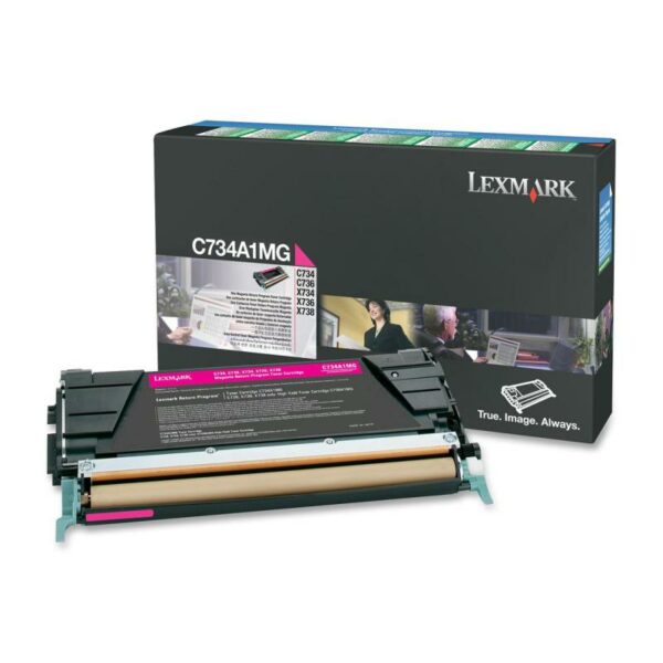 Toner Original Lexmark Magenta, C734A1MG, pentru C734|C736|X734|X736|X738, 6K, (timbru verde 1.2 lei) , „C734A1MG”