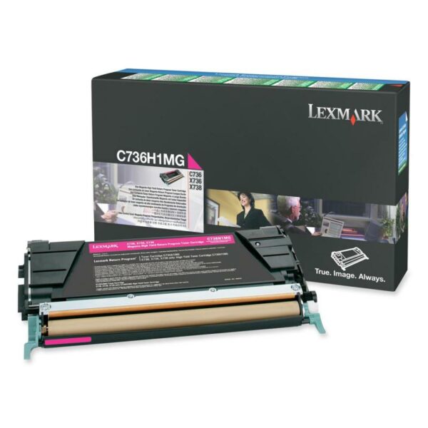 Toner Original Lexmark Magenta, C736H1MG, pentru C736|X736|X738, 1K, (timbru verde 1.2 lei) , „C736H1MG”