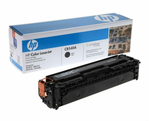 Toner Original HP Black, nr.125A, pentru Color LaserJet CM6030| CM6040| CP6015, 2.2K, (timbru verde 1.2 lei) , „CB540A”