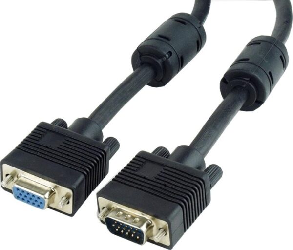 CABLU video GEMBIRD, adaptor VGA (T) la VGA (M), 3m, dublu ecranat, negru, „CC-PPVGAX-10-B” (timbru verde 0.8 lei)