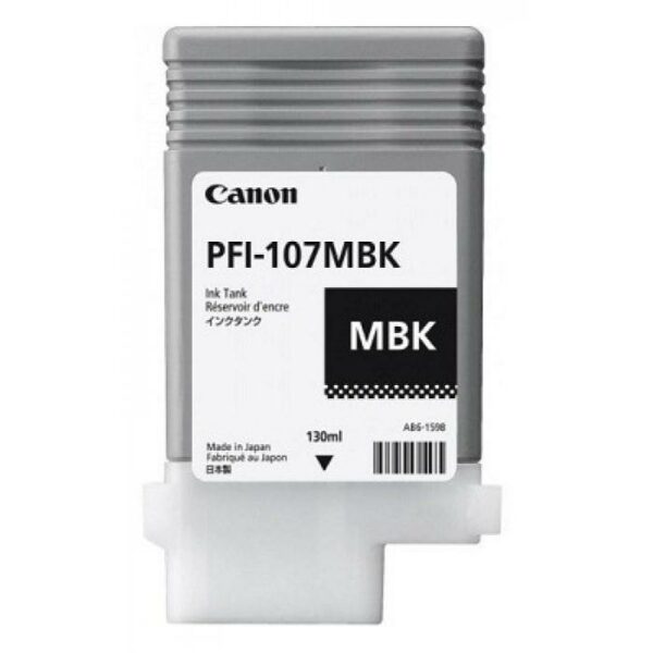 Cartus Cerneala Original Canon Matte Black, PFI-107MB, pentru IPF 670|680|685|770|780|785, , (timbru verde 0.15 lei), „CF6704B001AA”