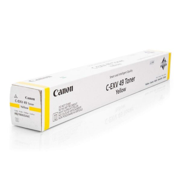 Toner Original Canon Yellow, EXV49Y, pentru IR C3320 Advance|IR C3320I Advance|IR C3325I Advance|IR C3330I Advance|IR C3520I Advance|IR C3525I Advance|IR C3530I Advance, 19K,NOPP, „CF8527B002AA”