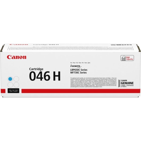 Toner Original Canon Cyan, CRG-046HC, pentru LBP-653|LBP-654|MF-732|MF-734|MF-735, 5K, (timbru verde 1.2 lei) , „CR1253C002AA”