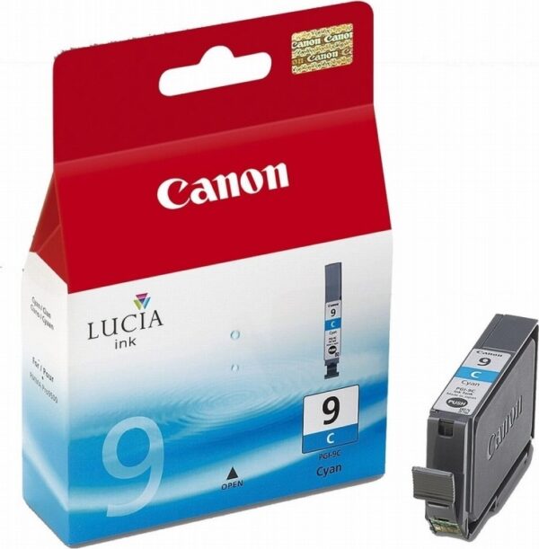Cartus Cerneala Original Canon Cyan, PG-I9C, pentru Pixma IX7000|MX7600|Pro 9500, , incl.TV 0.11 RON, „BS1035B001AA”