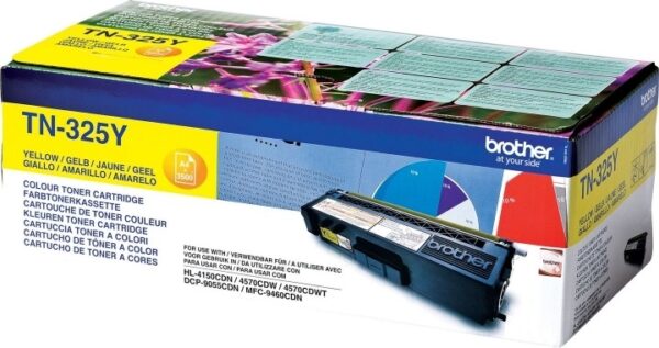 Toner Original Brother Yellow, TN325Y, pentru HL-4140|4150|4570|DCP-9270|9055|MFC-9970|9460, 3.5K,”TN325Y”