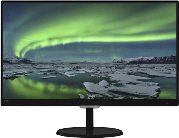 MONITOR PHILIPS 23″, home, office, IPS, Full HD (1920 x 1080), Wide, 250 cd/mp, 5 ms, VGA, DVI, MHL-HDMI, „237E7QDSB/00” (timbru verde 7 lei)