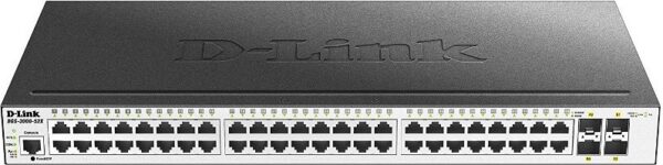 SWITCH D-LINK L2 cu management 48 porturi Gigabit + 4 porturi 10G SFP+, carcasa metalica, rackabil, „DGS-3000-52X” (timbru verde 2 lei)