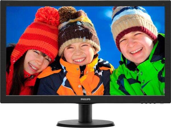 MONITOR PHILIPS 27″, home, office, TN, Full HD (1920 x 1080), Wide, 300 cd/mp, 1 ms, VGA, HDMI, „273V5LHSB/00” (timbru verde 7 lei)