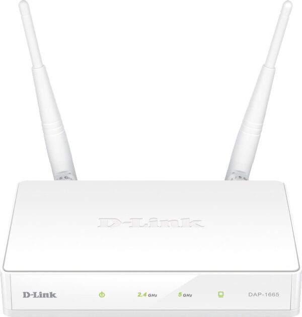 ACCESS POINT D-LINK wireless 1200Mbps, Gigabit, 2 antene externe, Dual Band AC1200, 2.4GHz/5GHz wireless, „DAP-1665” (timbru verde 0.8 lei)