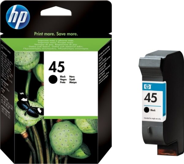 Cartus Cerneala Original HP Black, nr.45, pentru DeskJet 815|855|870|980|1100|1120|1125|1280|1600, , (timbru verde 0.15 lei), „51645AE”