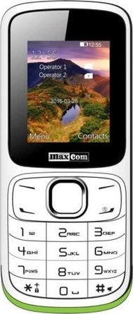 TELEFON MAXCOM cu butoane , 1.77 inch, dual sim, 0.08 Mpix, 16 GB, 2G, OEM, alb, „MM129” (timbru verde 0.55 lei)