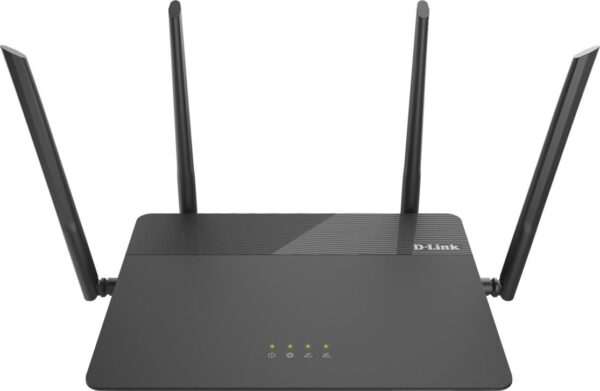 ROUTER D-LINK wireless 1900Mbps, 4 porturi Gigabit, 4 antene externe, Dual Band AC1900 (1300/600Mbps), AC SmartBeam, MU-MIMO, black „DIR-878″/45505675 (timbru verde 0.8 lei)