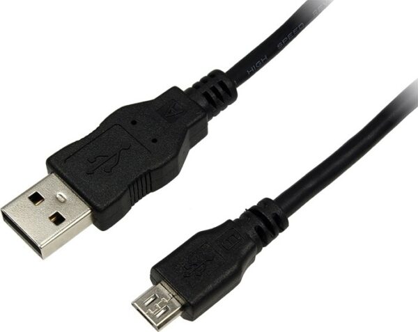 CABLU alimentare si date LOGILINK, pt. smartphone, USB 2.0 (T) la Micro-USB 2.0 (T), 3m, negru, „CU0059” (include TV 0.18lei)