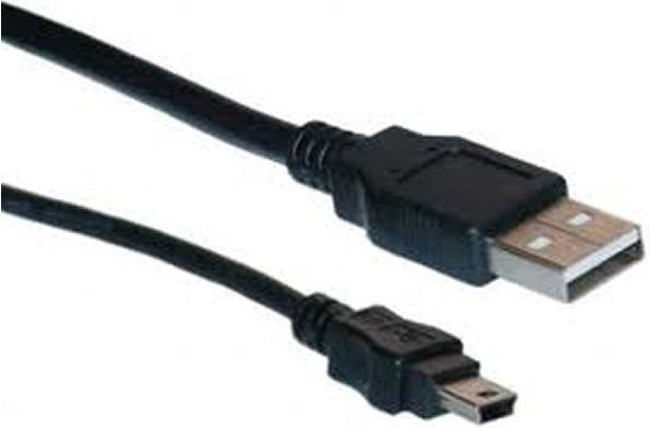 CABLU alimentare si date LOGILINK, pt. smartphone, USB 2.0 (T) la Mini-USB 2.0 (T), 1.8m, negru, „CU0014” (include TV 0.06 lei)