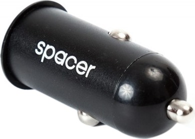 ALIMENTATOR AUTO SPACER, 1 x USB 2.0, pt. bricheta auto, black, „SPCC-01”