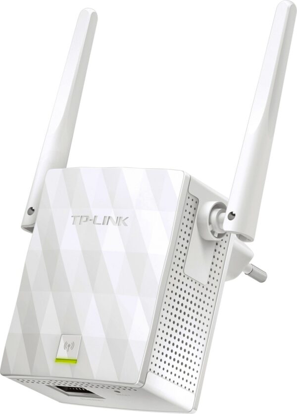RANGE EXTENDER TP-LINK wireless 300Mbps, 1 port 10/100Mbps, 2 antene externe, 2.4GHz „TL-WA855RE” (timbru verde 2 lei)