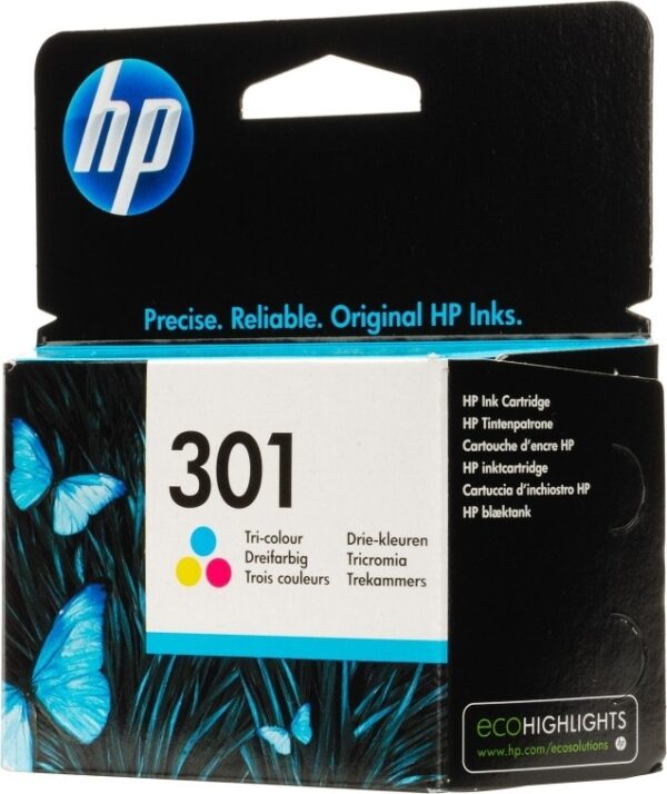 Cartus Cerneala Original HP Color, nr.301, pentru DJ1000|1050|1055|2050|3050, , (timbru verde 0.15 lei), „CH562EE”