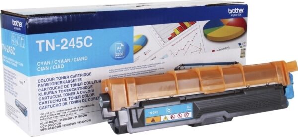 Toner Original Brother Cyan, TN245C, pentru HL-3140|3170|DCP-9015|9020| MFC-|9140|9340, 4K,”TN245C”