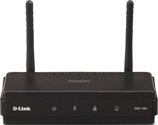 ACCESS POINT D-LINK wireless 300Mbps, port 10/100Mbps, 2 antene externe, „DAP-1360” (include TV 1.75lei)