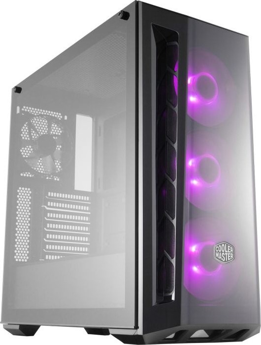 CARCASA Cooler Master, Middle Tower, ATX, „MasterBox MB520 RGB”, fara sursa, sticla securizata, 4 x fan, USB 3.0 x 2, Jack 3.5mm x 2, mesh, add RGB, fan controller (inclusiv RGB), „MCB-B520-KGNN-RGB” (timbru verde 0.32 lei)